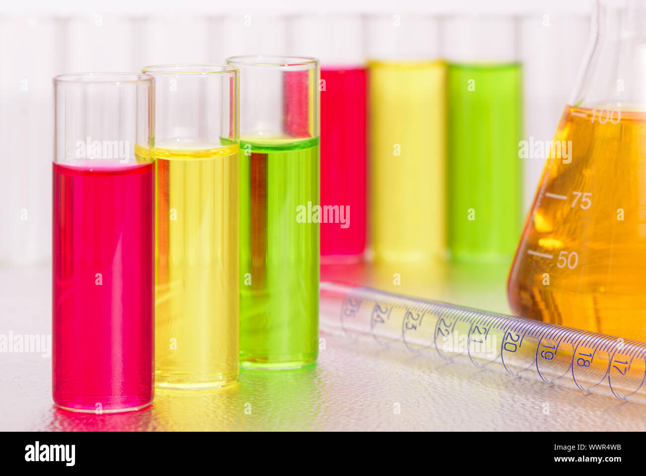 Reagents in the chemical laboratory Stock Photo Alamy