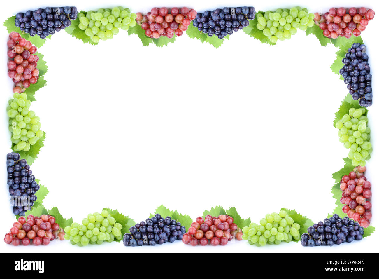 grapes grapes grapes fruit fruit frame text space Copyspace Stock Photo