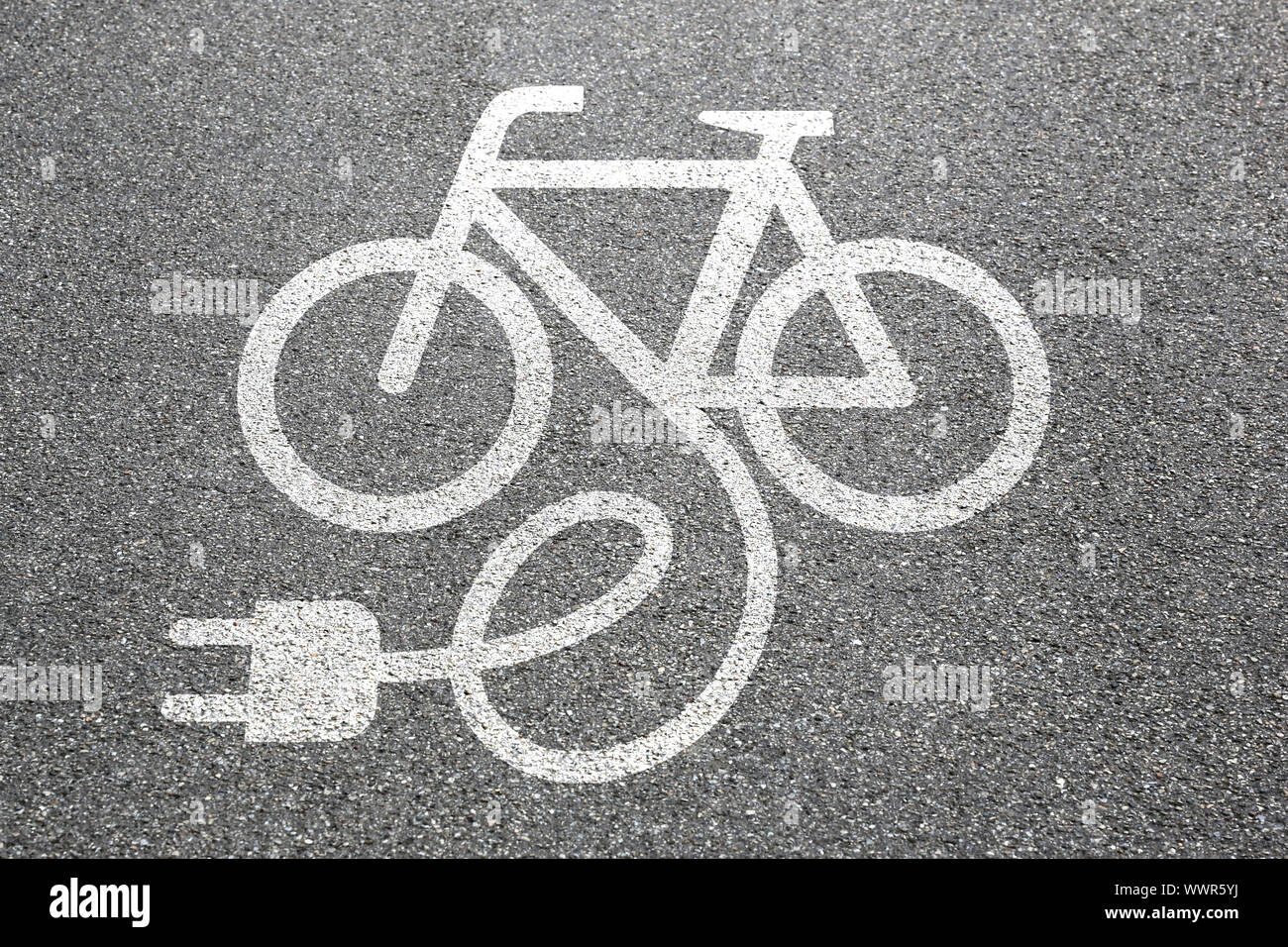 E-Bike Ebike E Bike Pedelec electric bicycle bicycle city environment environmentally friendly Stock Photo