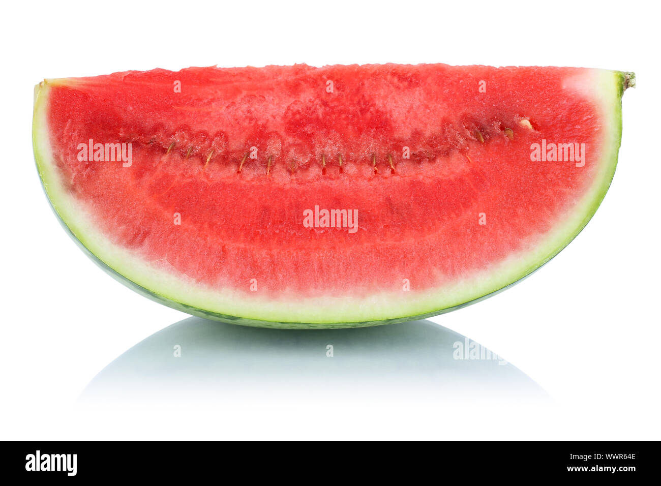 watermelon cut piece of fresh fruit fruit summer cropped isolated isolated Stock Photo