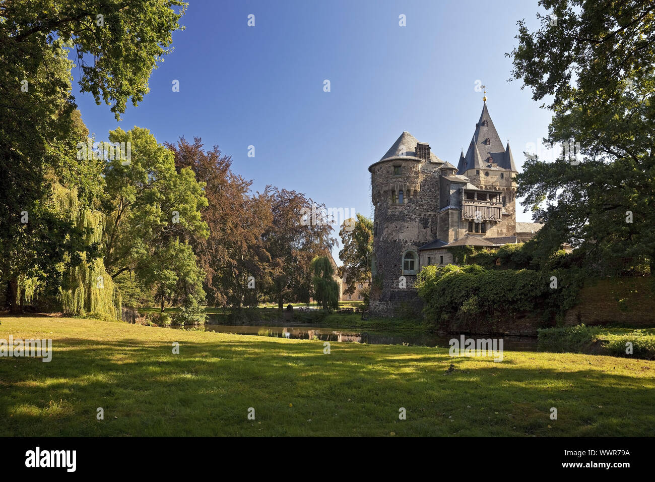 castle Huelchrath, Gevenbroich, Lower Rhine, North Rhine-Westphalia, Germany, Europe Stock Photo