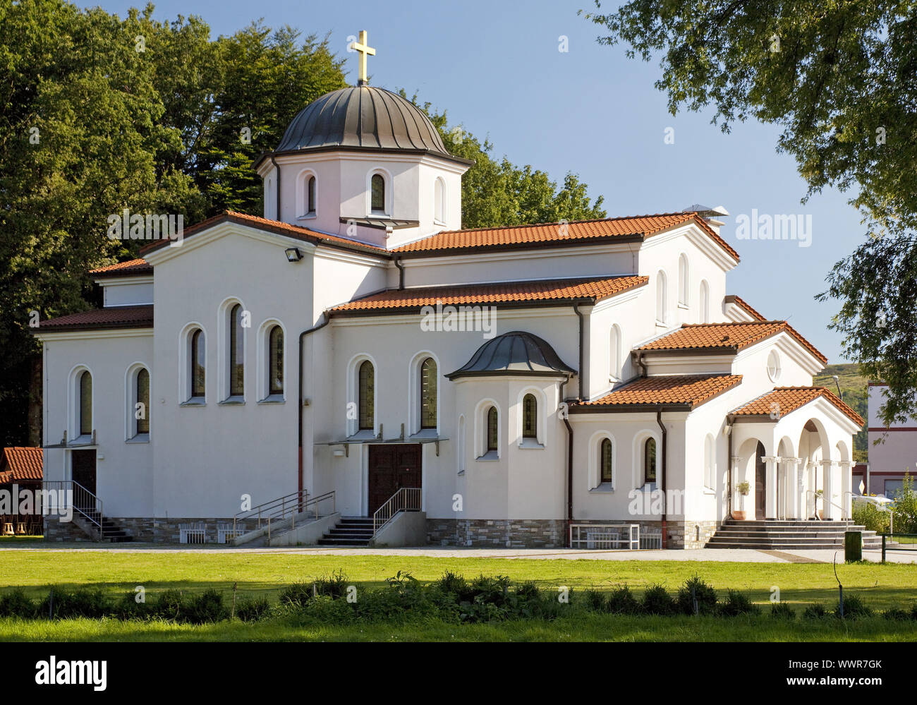 church of Hl. Dimitrios, Herten, Ruhr Area, North Rhine-Westphalia, Germany, Europe Stock Photo