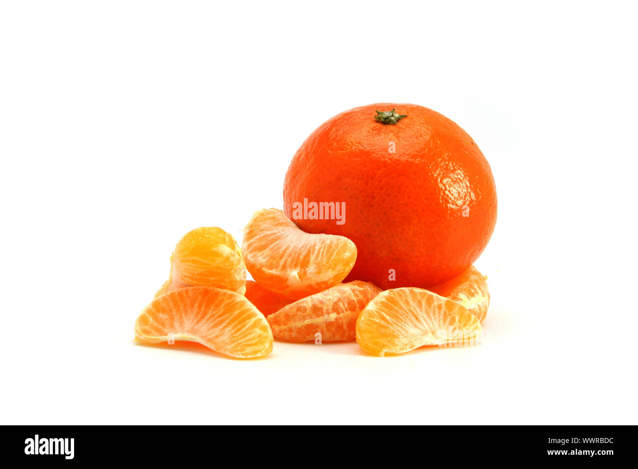 Orange and orange segments Stock Photo - Alamy