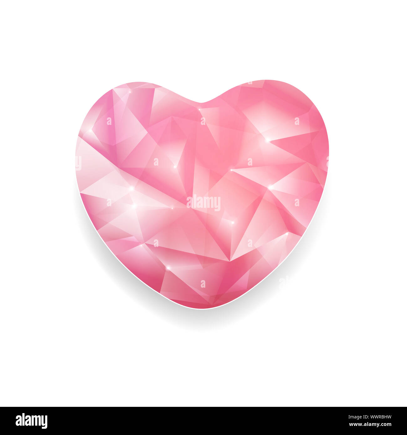 Abstract Crystal Heart Stock Photo Alamy