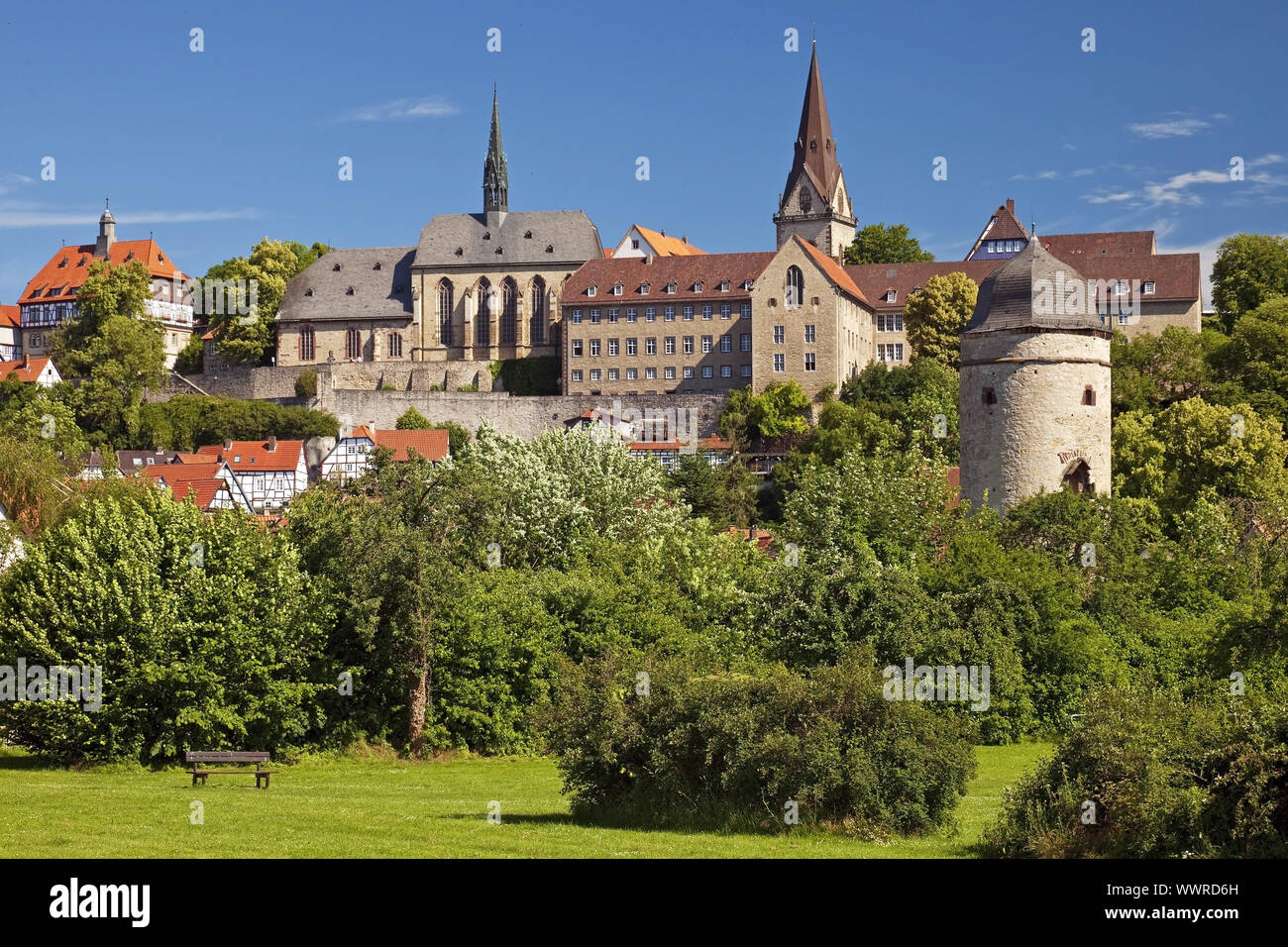 medieval old city of Warburg, East Westphalia, North Rhine-Westphalia, Germany, Europe Stock Photo