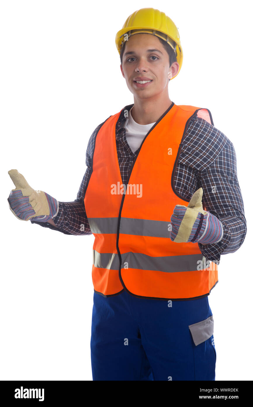 construction worker profession worker construction thumb high release Stock Photo