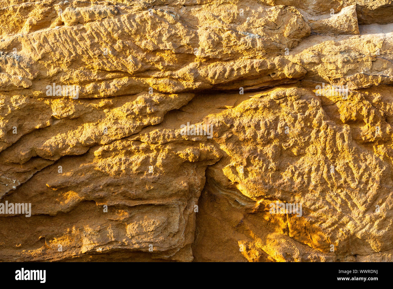 Texture yellow sandstone Stock Photo