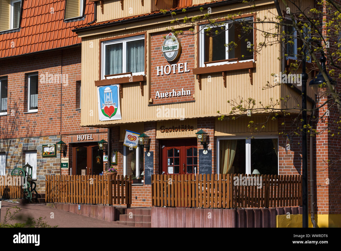 Hotel Auerhahn Bad Suderode Stock Photo