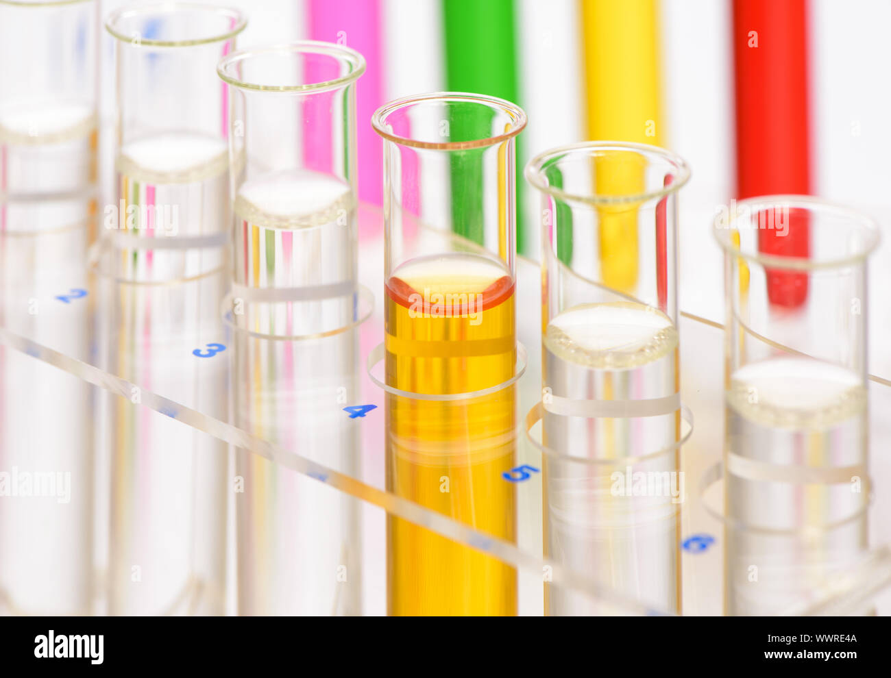 Experiment in Chemistry Laboratory Stock Photo Alamy