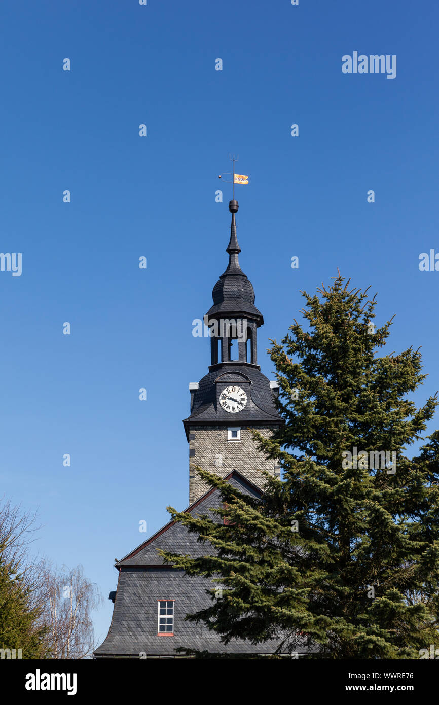 Church Böhlen Thuringian Forest Stock Photo