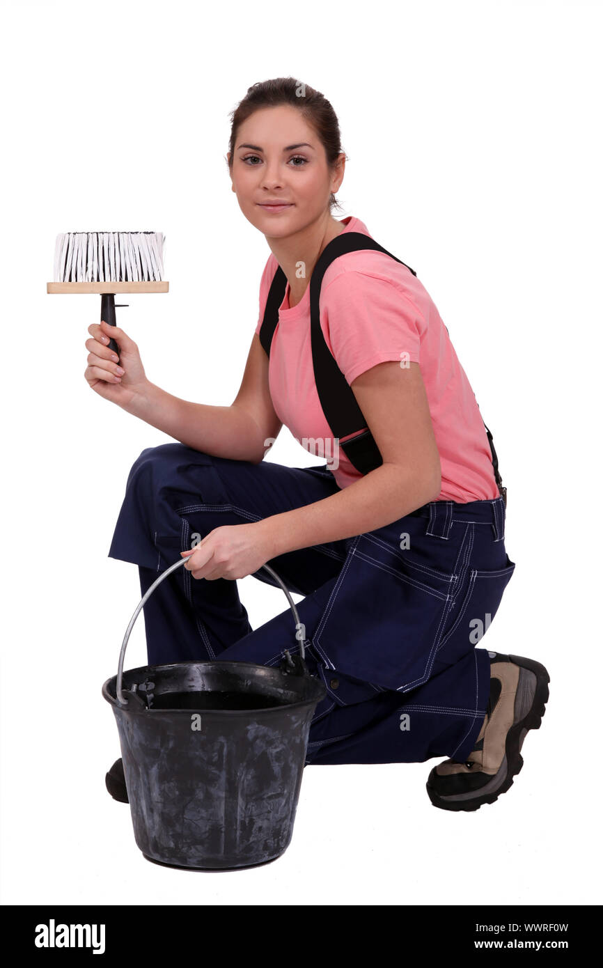 Wallpaper Paste Bucket Cut Out Stock Images & Pictures Alamy