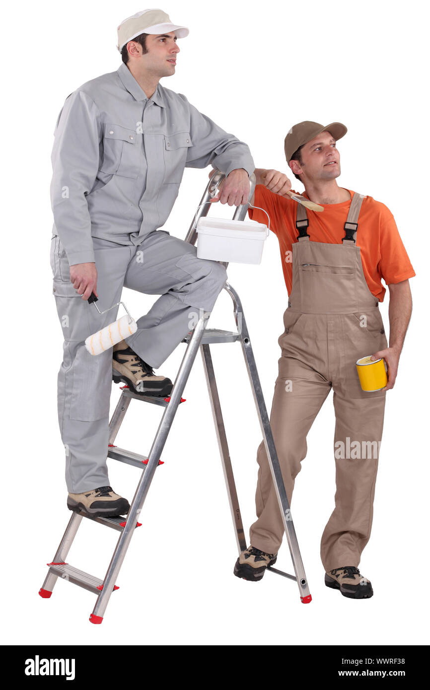Pair of painters Stock Photo