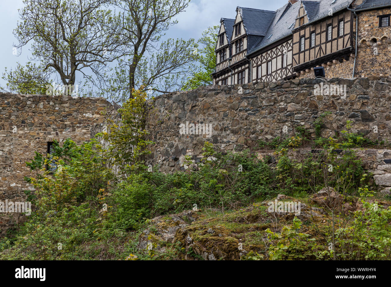 Falkenstein Castle in the Harz Mountains Stock Photo