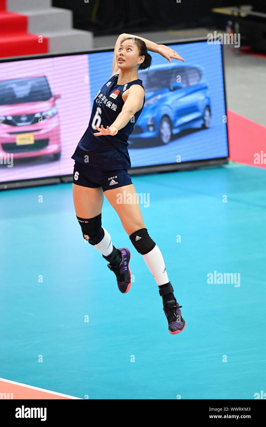 Kanagawa, Japan. Credit MATSUO. 16th Sep, 2019. Xiangyu Gong (CHN) Volleyball 2019 FIVB
