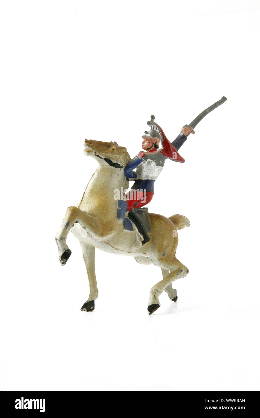 Figurine of cavalier Stock Photo