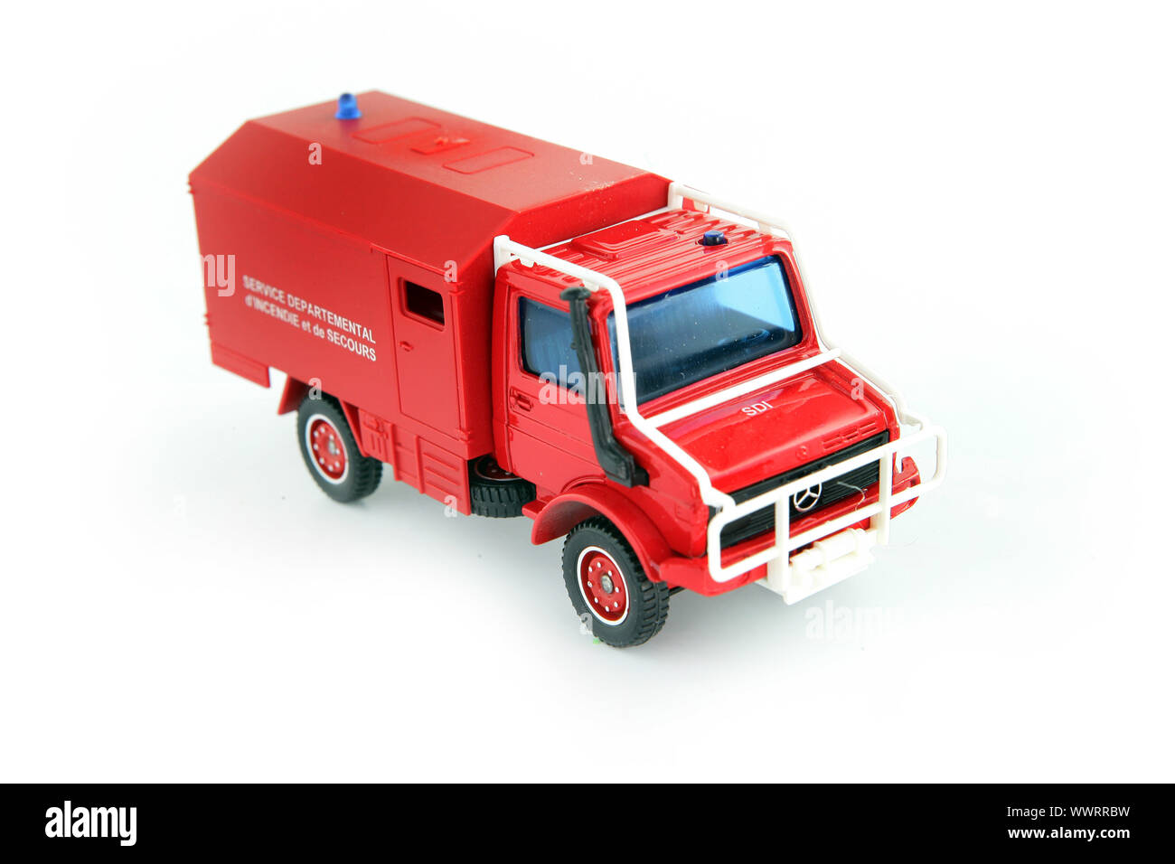 Toy fire engine Stock Photo