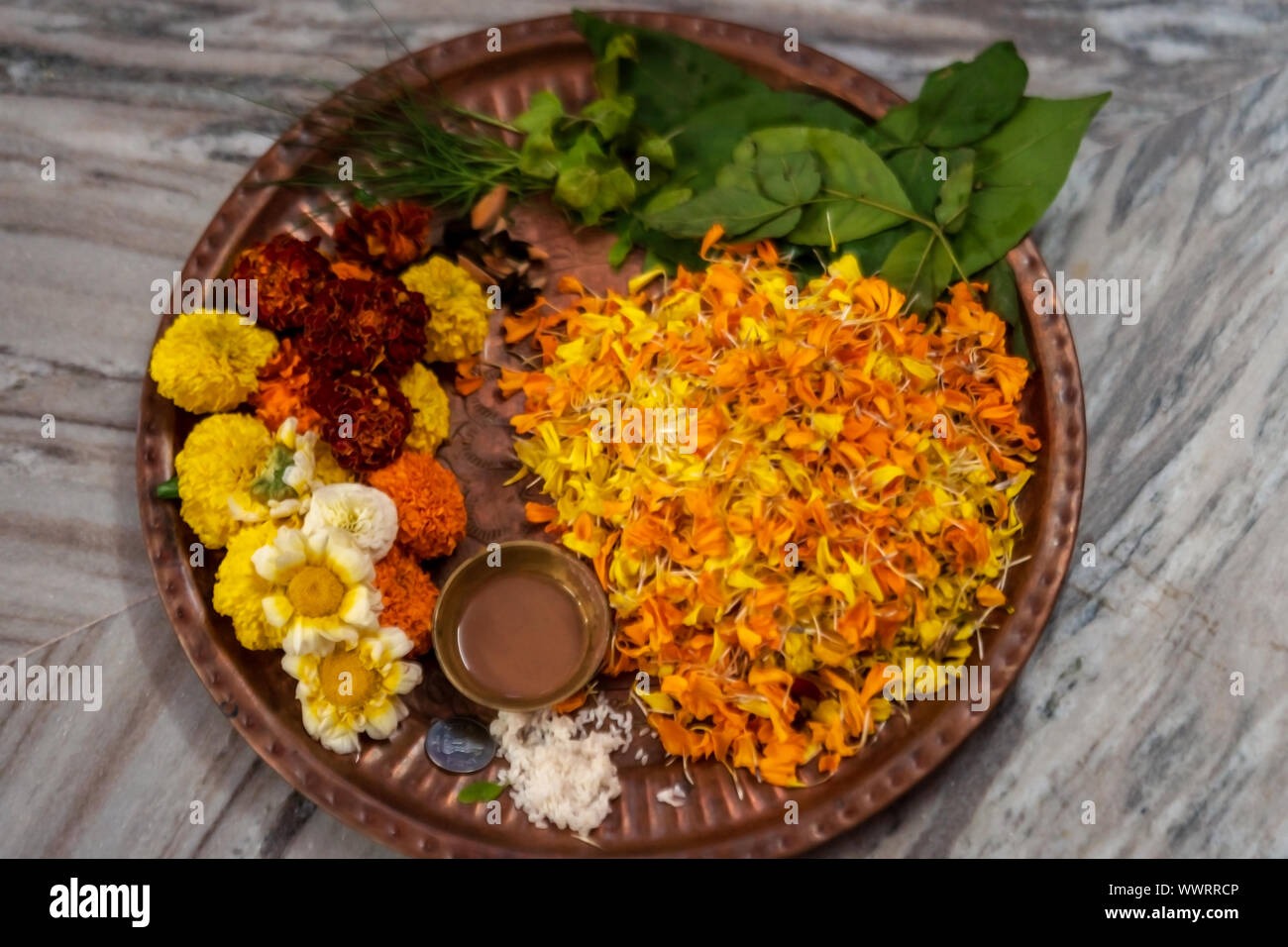 Pooja Flowers Stock Photos Pooja Flowers Stock Images Alamy