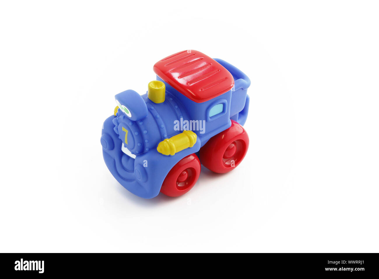 Plastic toy train Stock Photo Alamy