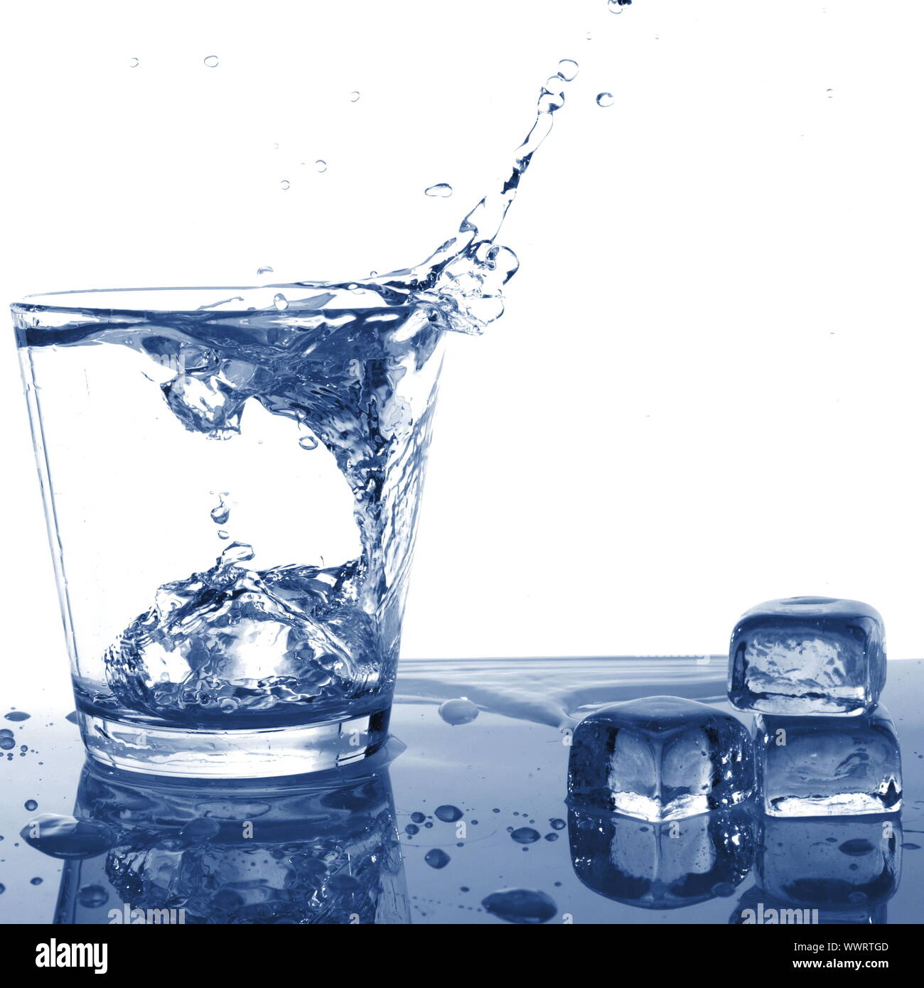 food and beverage photo with class of ice water Stock Photo - Alamy