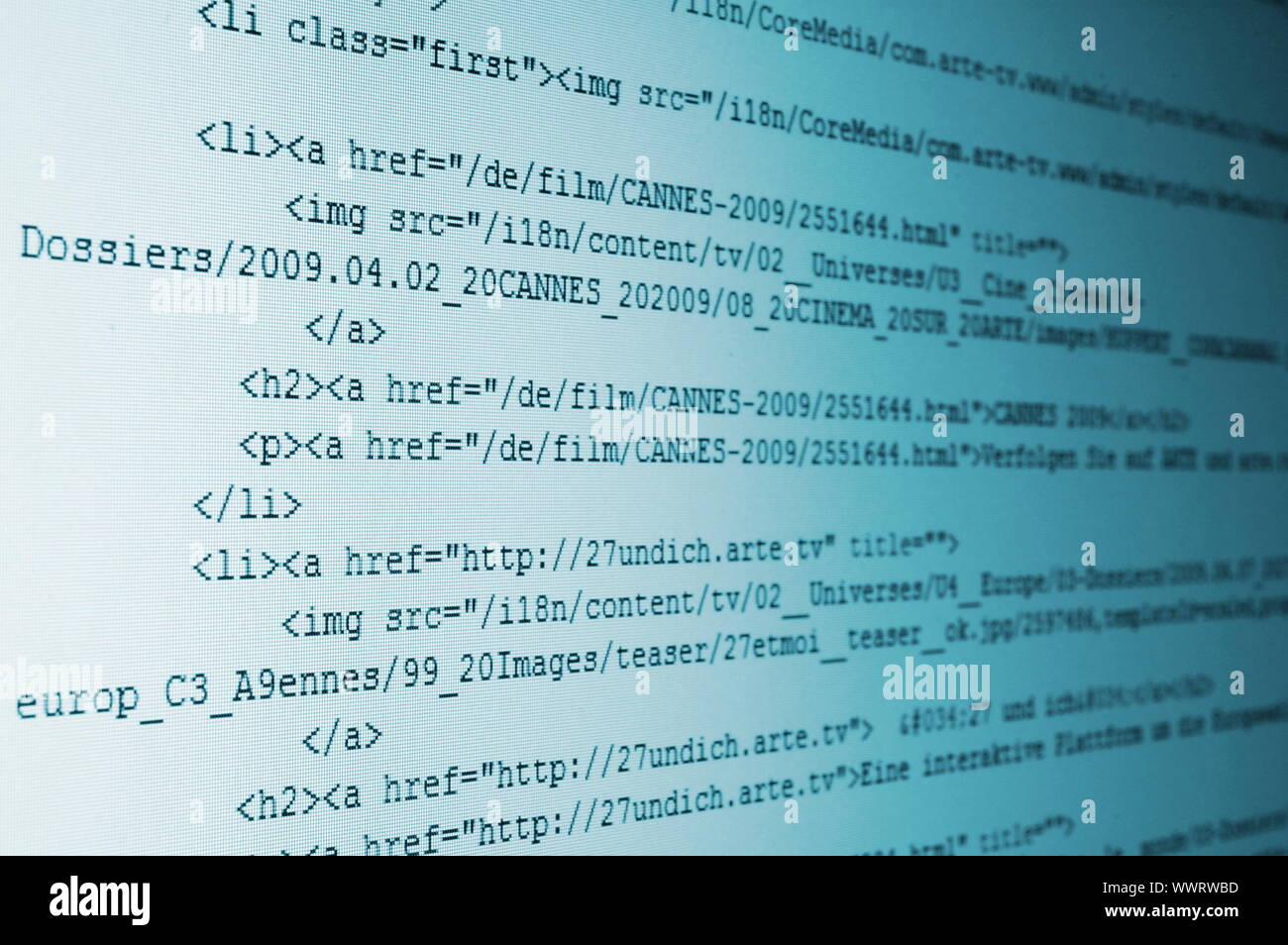 html computer code background showing concept for the internet Stock ...
