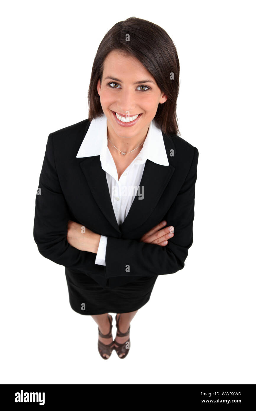 Vertical shot european woman Cut Out Stock Images & Pictures - Alamy