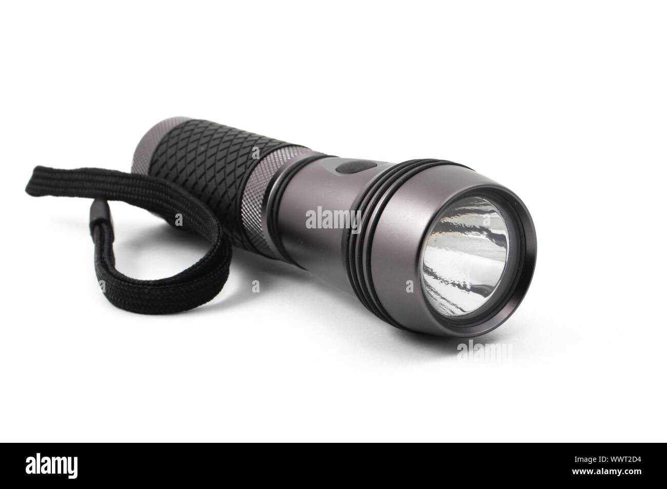 outdoor flashlight isolated on a white background Stock Photo - Alamy