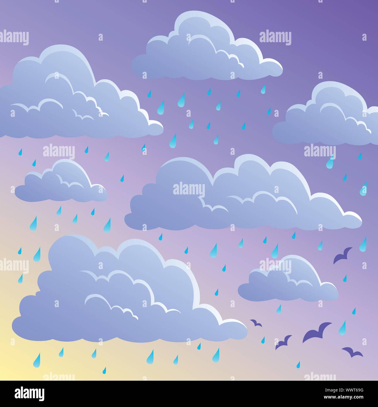 Cloudy sky background 4 Stock Vector Image & Art - Alamy