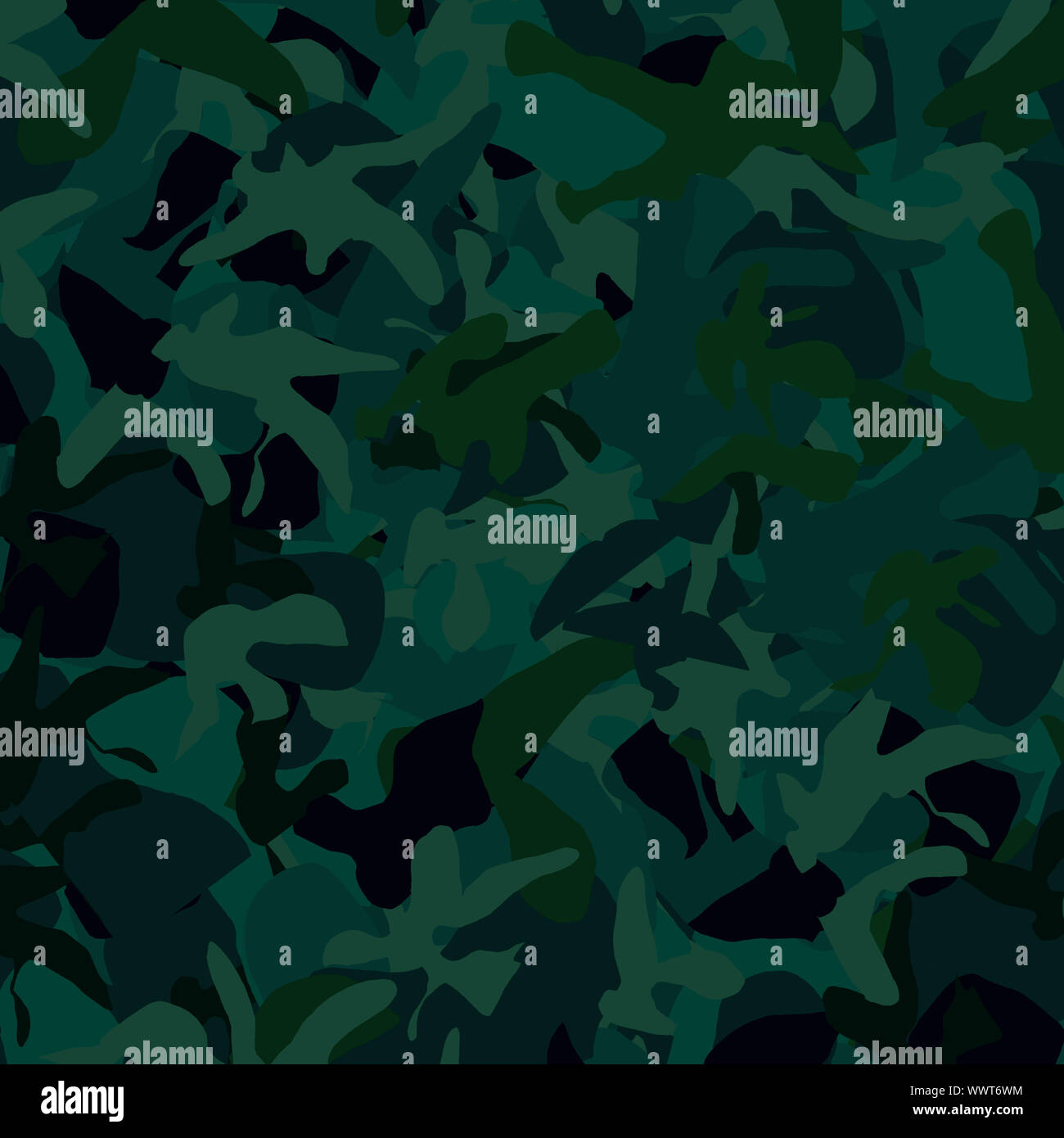 Blue Green Camouflage Stock Photo