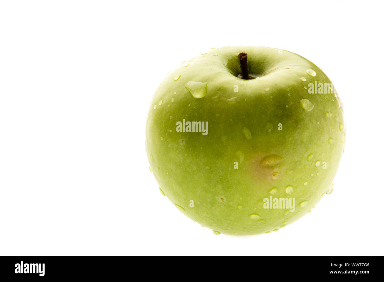 Green Apple Isolated Stock Photo - Alamy