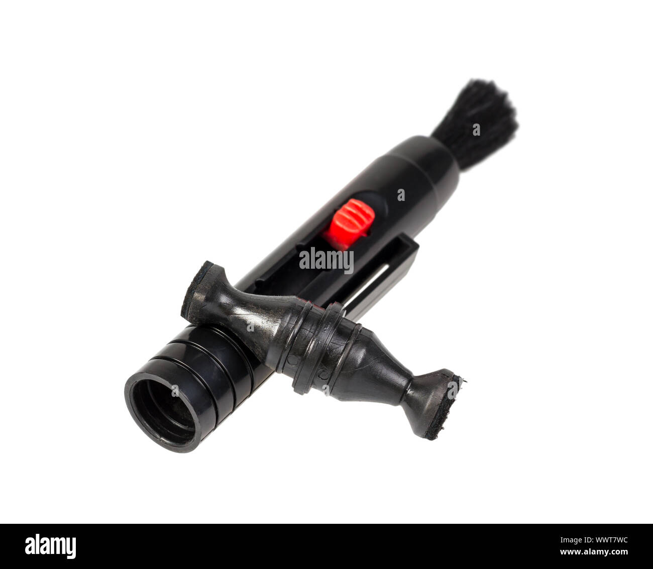 Pocket Lens Pen and Brush for cleaning Camera isolated on white