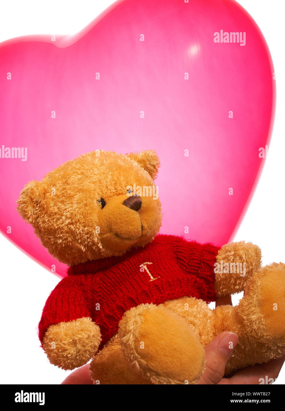 Teddy Bear As A Romantic Valentine'S Gift Stock Photo - Alamy