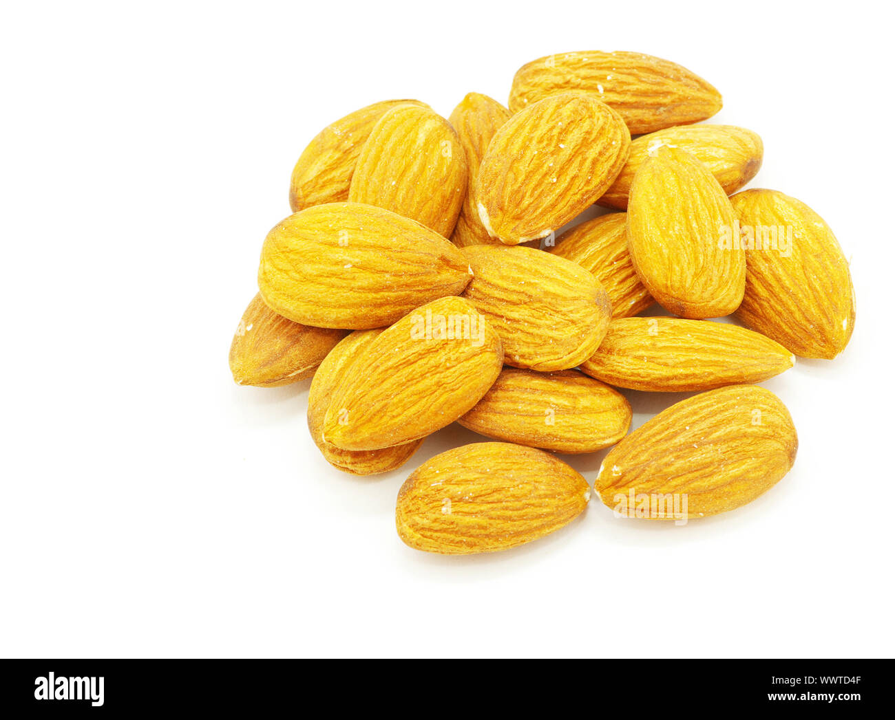 Almond isolated on white background Stock Photo - Alamy