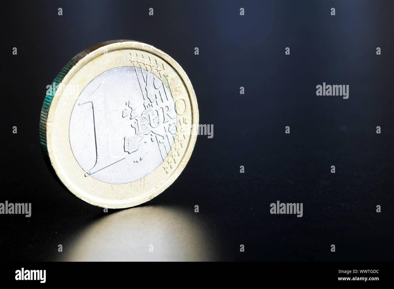 euro coin or money showing financial investment or savings Stock Photo - Alamy