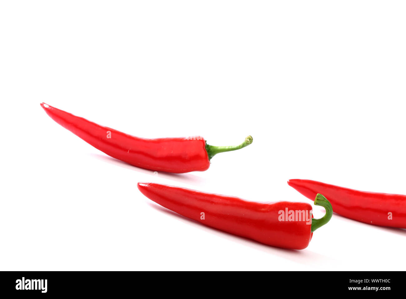 red hot chili pepper isolated on white Stock Photo - Alamy