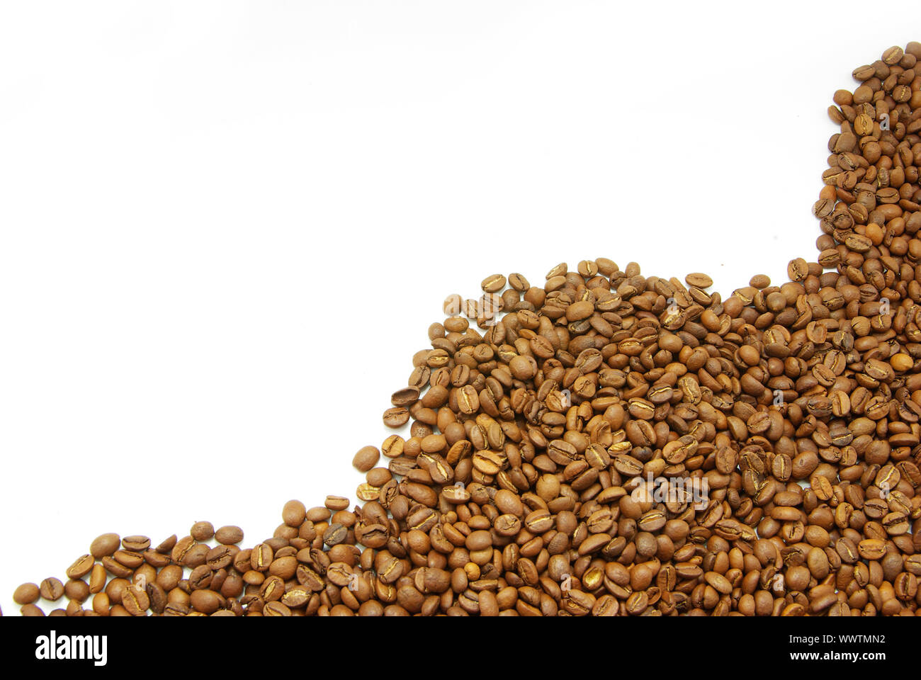 coffee beans isolated on a white background Stock Photo - Alamy