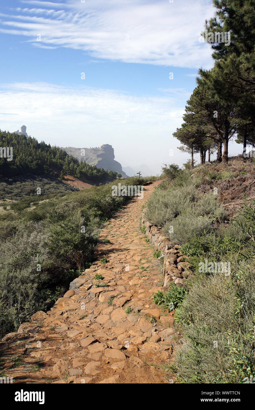 Walk from Cruz Lanos de la Pez to La Culata and la Goleta Stock Photo