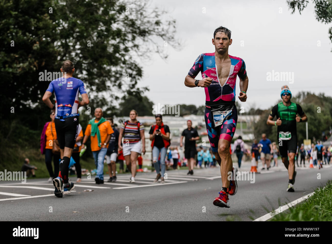 Professional athlete, Joe Skipper during Ironman Wales, Tenby, Wales
