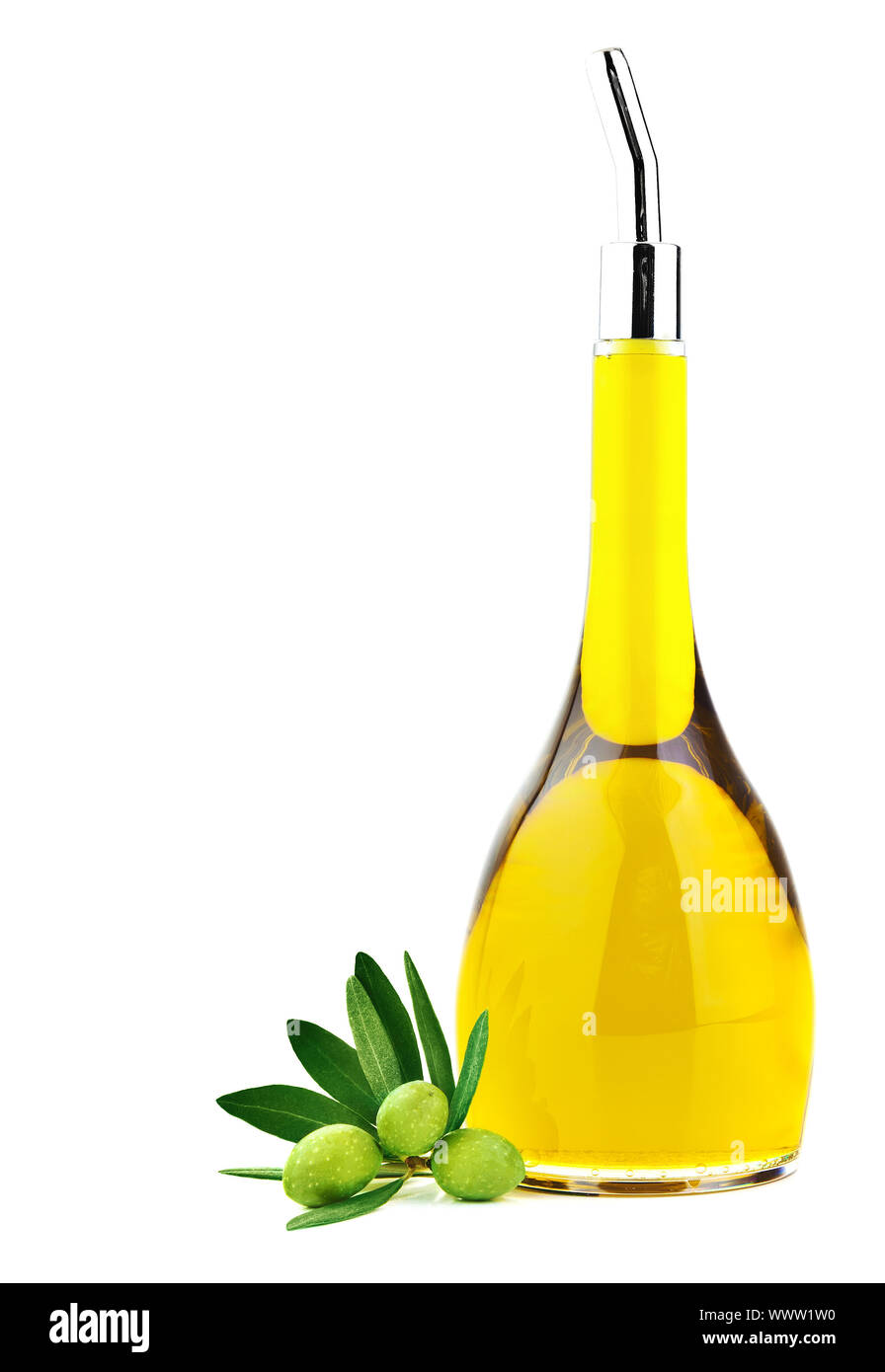 Homemade healthy olive oil Stock Photo
