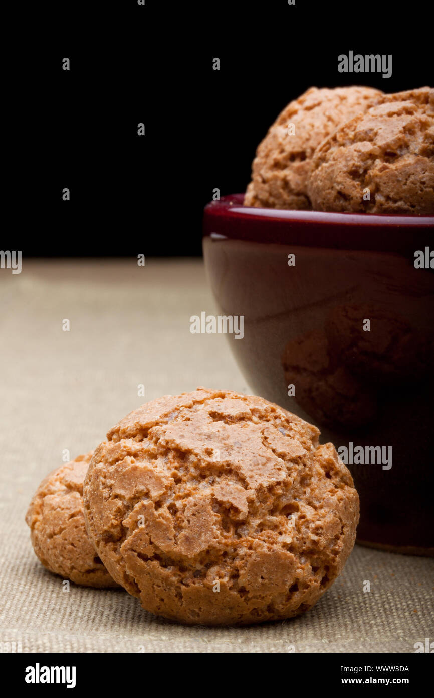 amaretti biscuits Stock Photo