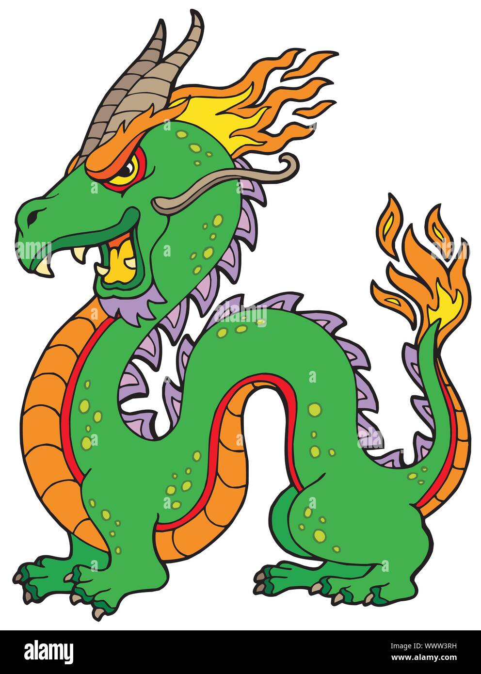 Dragon chinese historical illustration hi-res stock photography and ...