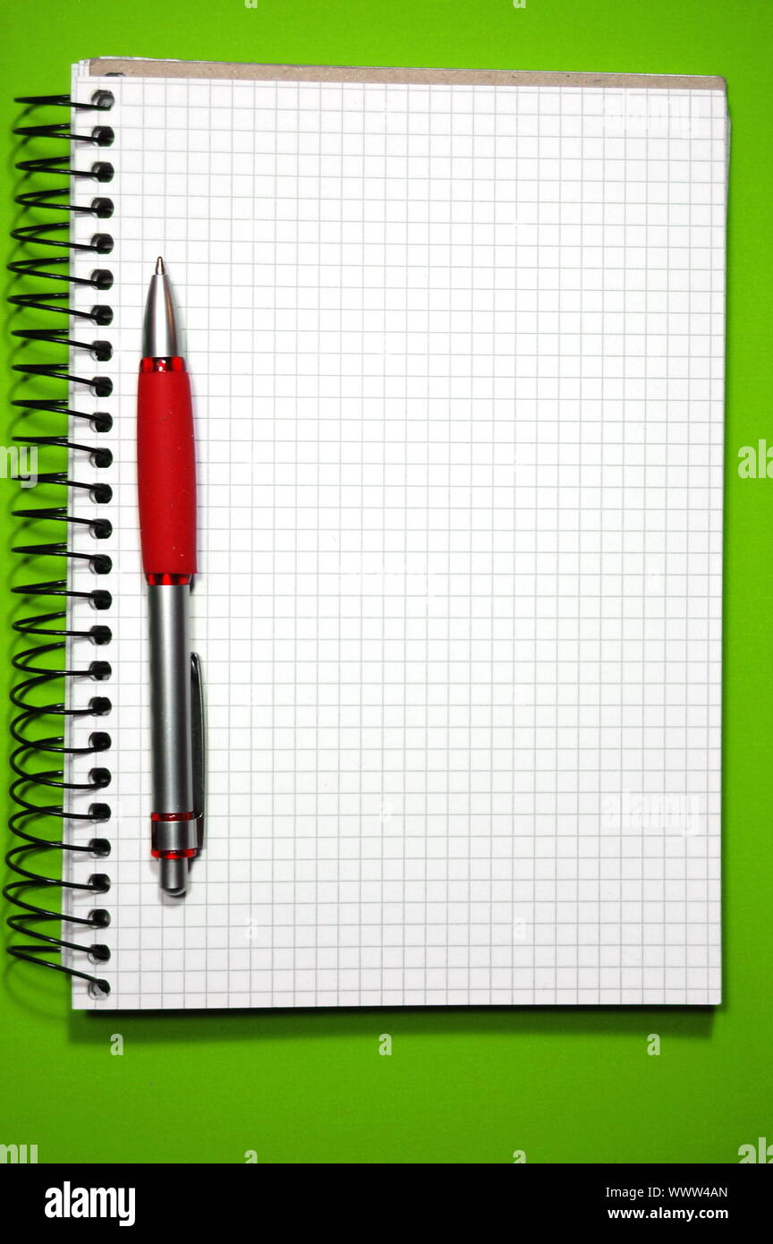 empty note book with space for text message Stock Photo