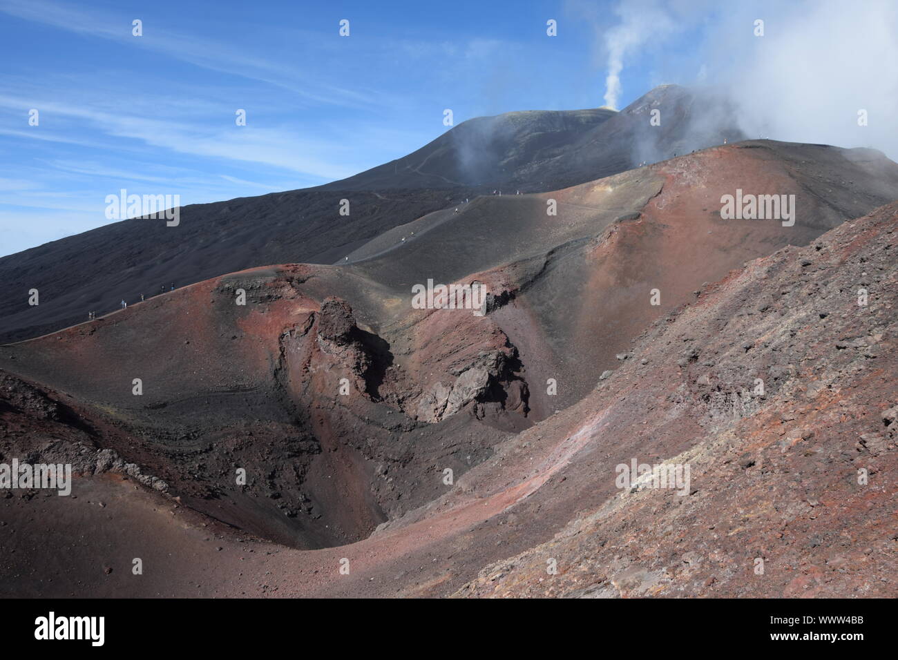 Torre del filosofo and Etna, Sicily Stock Photo Alamy
