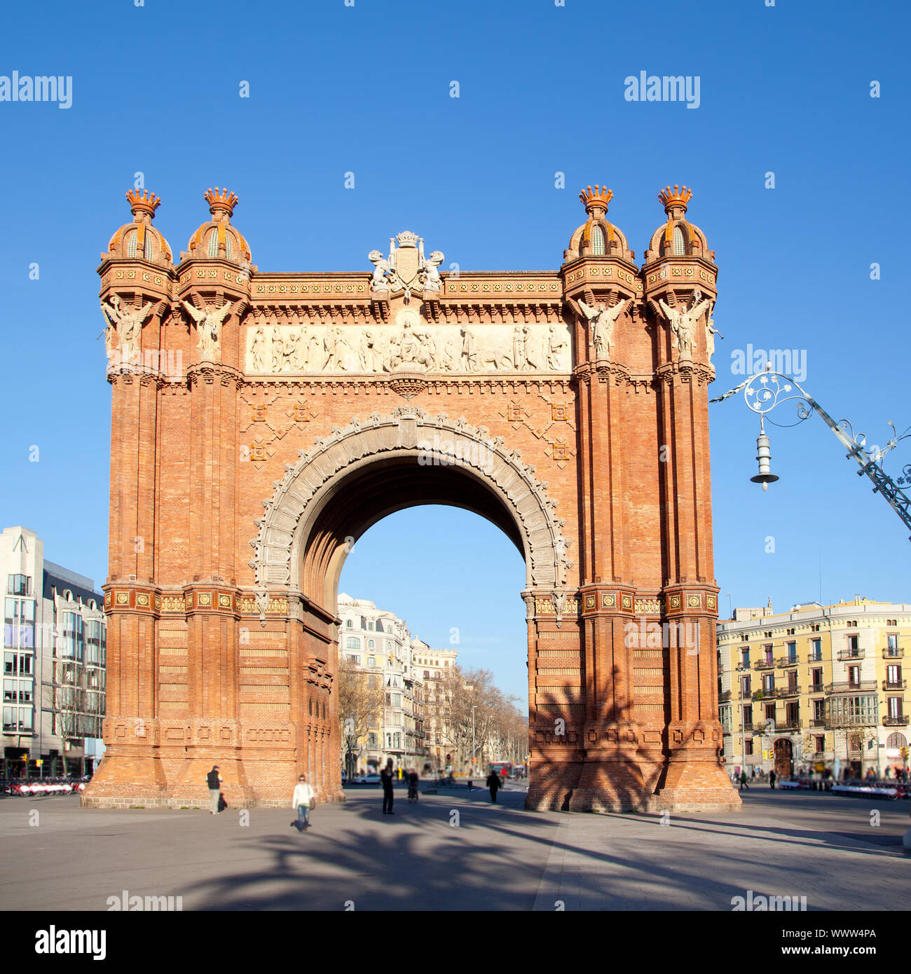 Arco del Triunfo Barcelona Triumph Arch Arc de Triomf Stock Photo