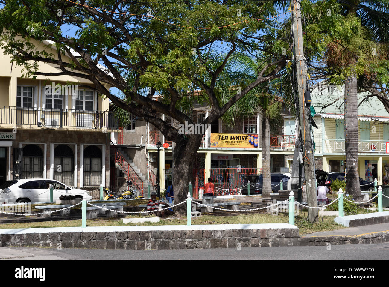 Charlestown, Nevis, St. Kitts and Nevis, Caribbean island Stock Photo