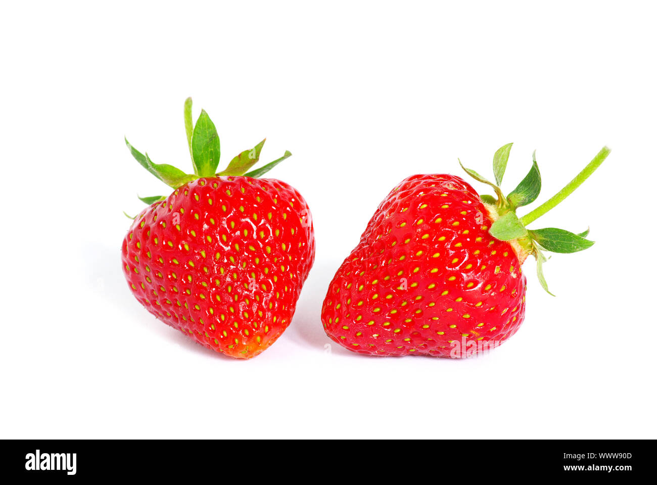 The fresh strawberry isolated on white background Stock Photo - Alamy