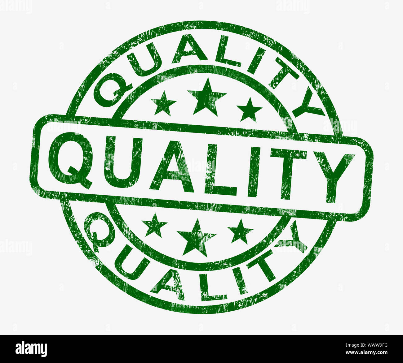 Quality Stamp Showing Excellent Superior Premium Product Stock Photo