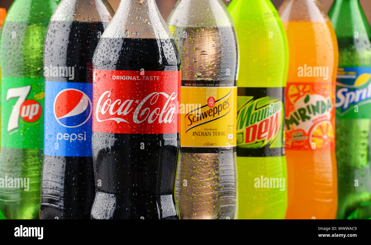 Global soft drink market is dominated by brands of few multinational