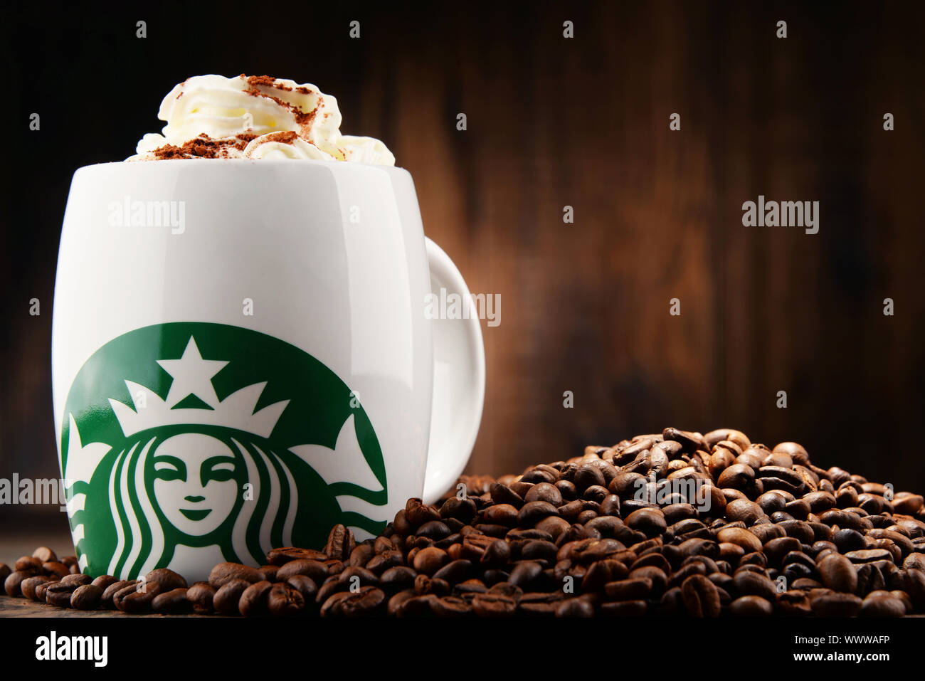 Starbucks, coffee company and coffeehouse chain, founded in Seattle, Wa