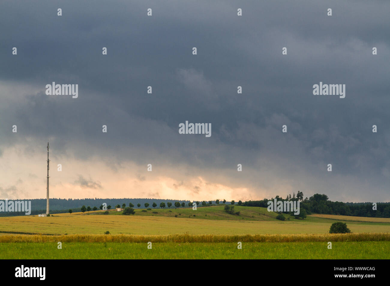 Weather Landscape Harz Stock Photo