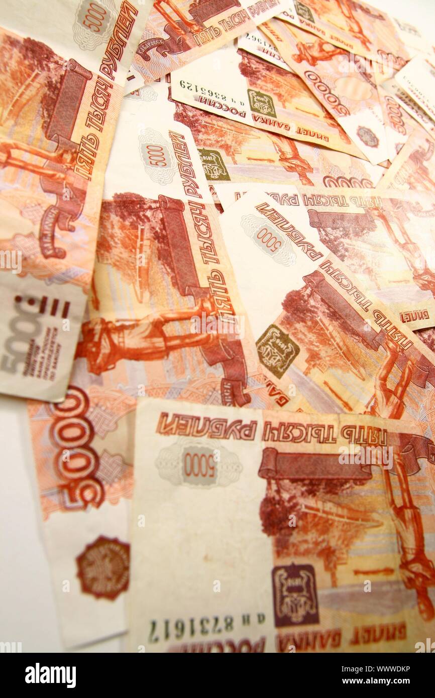5000 rubles macro background Stock Photo - Alamy